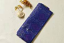 Rasika . रसिका ~ Pure Silk Handloom Patola Dupatta ~ Blue