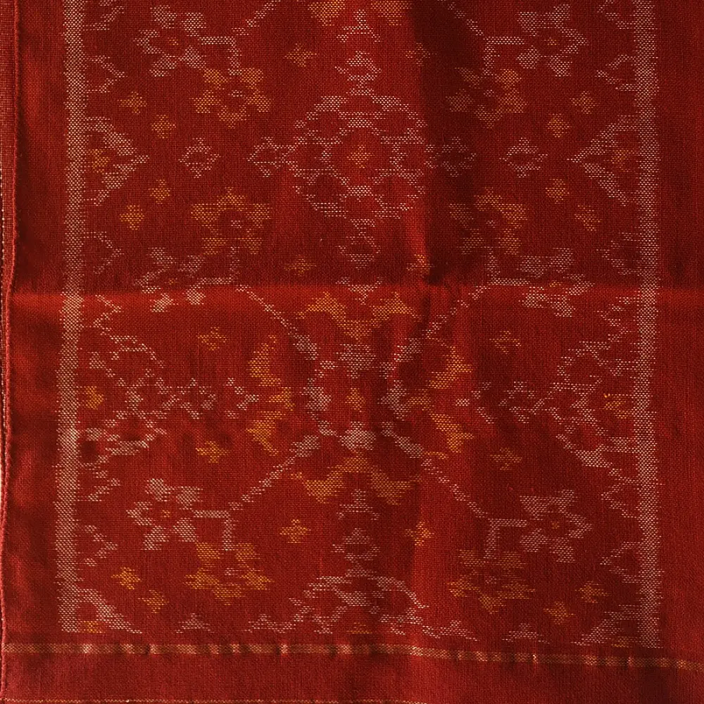 shop Woolen Patola Muffler ~ Maroon