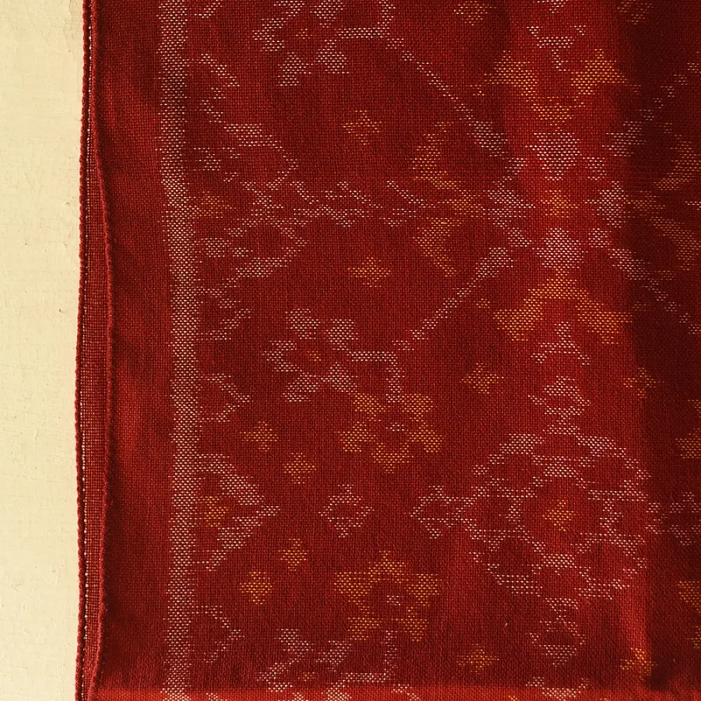 shop Woolen Patola Muffler ~ Maroon