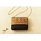 shop Patola Clutch Purse - Black & Golden