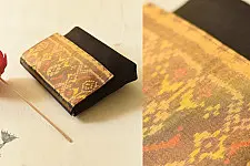 A pocket full of joy | Patola Clutch Purse - Black & Golden