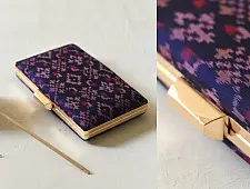 A pocket full of joy ✧ Patola Silk Clip Clutch / Ikat Sling Handbag