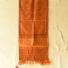 Vasant . वसंत ~ Woolen Patola Muffler ~ Mustard