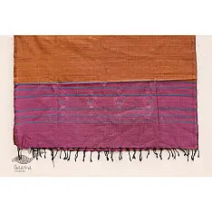 Tangaliya ~ Dupatta ~ Brown and Pink