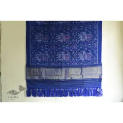 Vasant . वसंत | Traditional Handwoven Woolen Ikat Patola Shawl