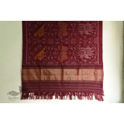 Vasant . वसंत | Handwoven Woolen Ikat Patola Shawl 