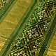 shop Handwoven Patola Silk Saree - Green Diamond Motif