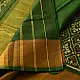 shop Handwoven Patola Silk Saree - Green Diamond Motif
