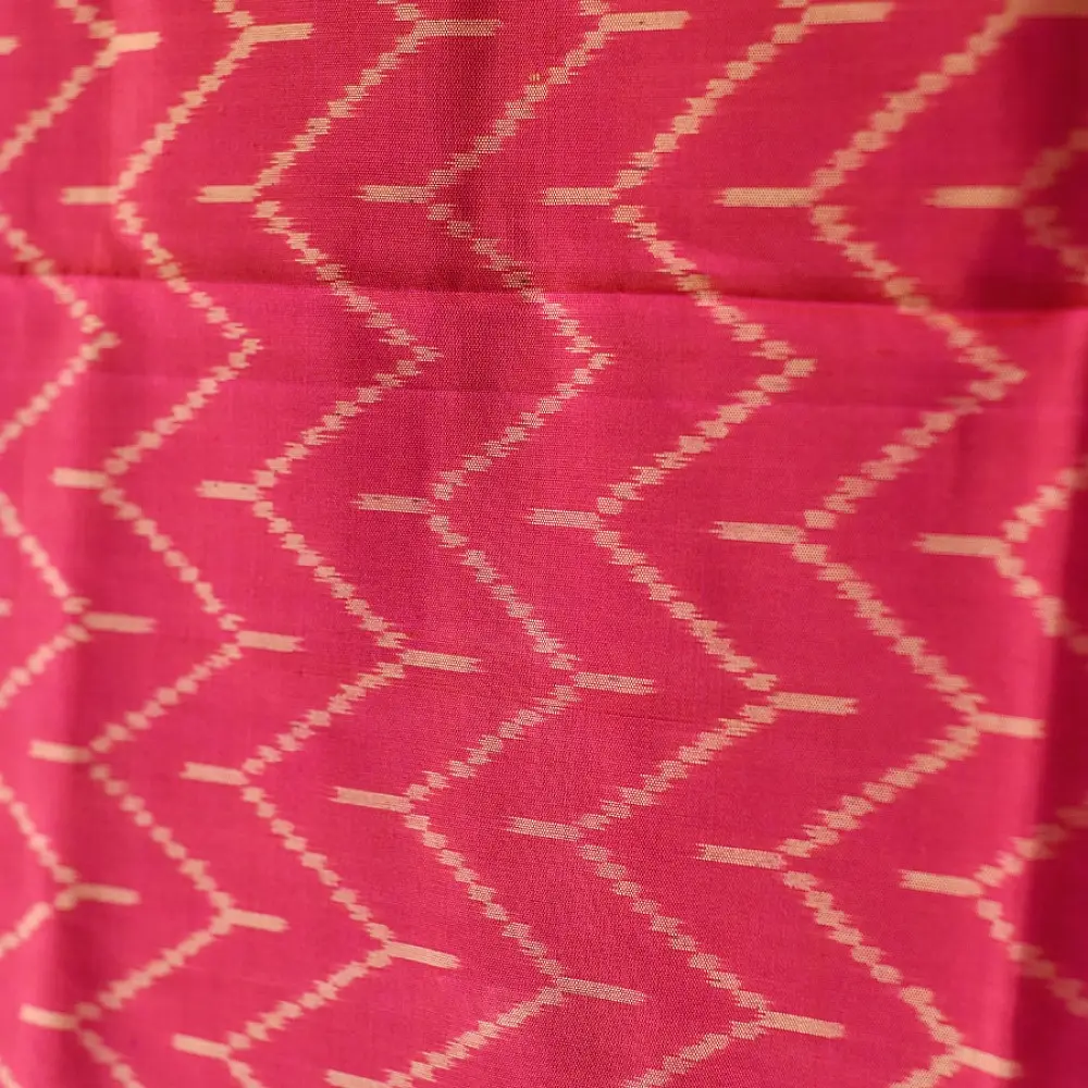 shop pure silk patola ikat Reddish Pink dupatta