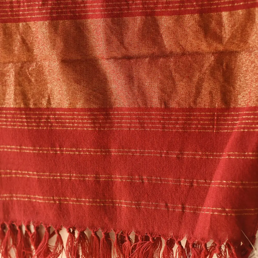 shop Woolen Patola Muffler ~ Maroon Diamond 