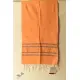 shop Handwoven Tangaliya Cotton Stole - Orange