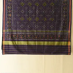 Rasika . रसिका ♡ Handwoven Patola Cotton Dupatta ~ Deep Violate