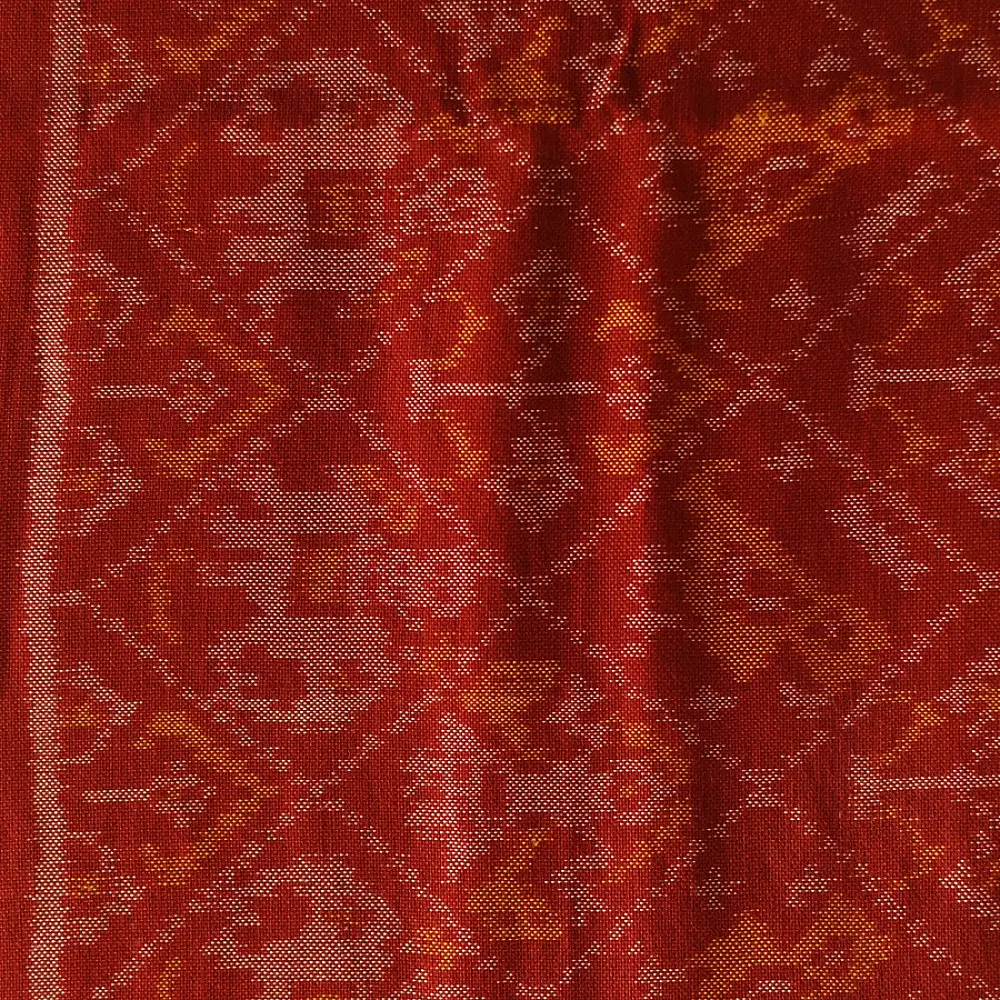 shop Woolen Patola Muffler ~ Maroon Narikunj