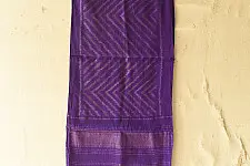 Vasant . वसंत ~ Woolen Patola Muffler ~ Blue Laheriya