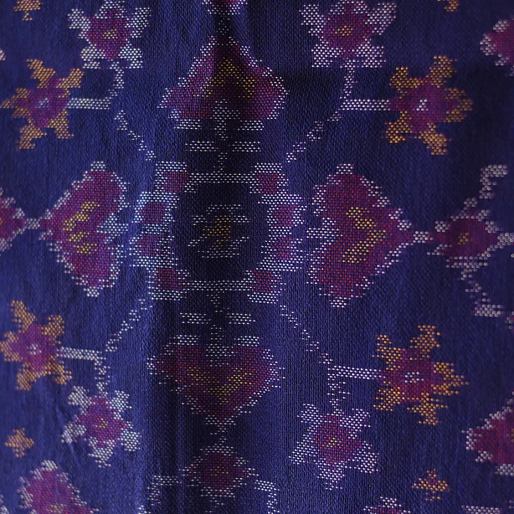 shop Woolen Patola Muffler ~ Blue Traditional