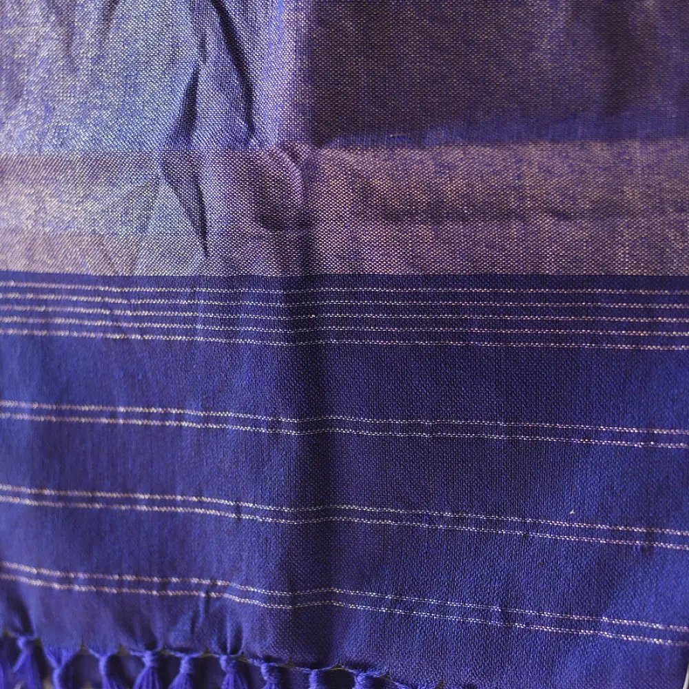 shop Woolen Patola Muffler ~ Blue Traditional