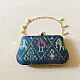 shop Blue Patola Clutch Purse / Sling Bag