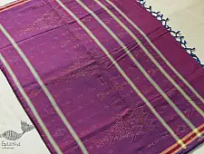 Aranya | Tangaliya Handwoaven Saree ~ Magenta