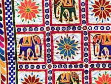 Wall Hanging ⁂ Kutchi Embroidered Traditional Wall Hanging Chakla