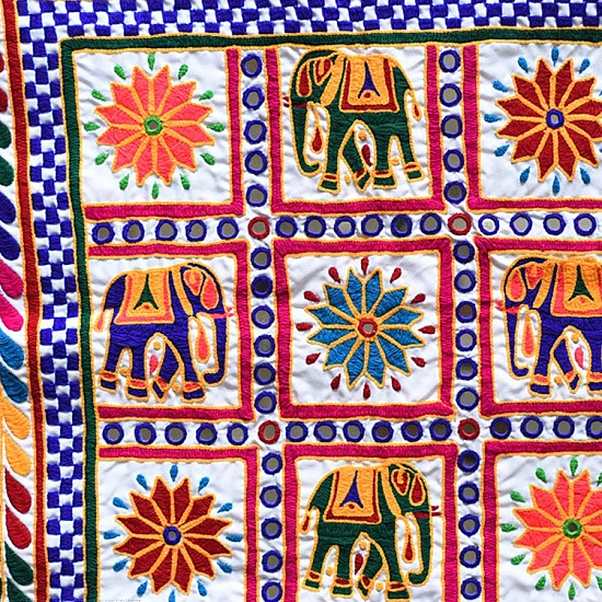 shop Kutchi Embroidered Traditional Wall Hanging Chakla