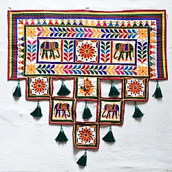 Wall Hanging ⁂ Kutchi Embroidered / Traditional Wall Hanging Chakla