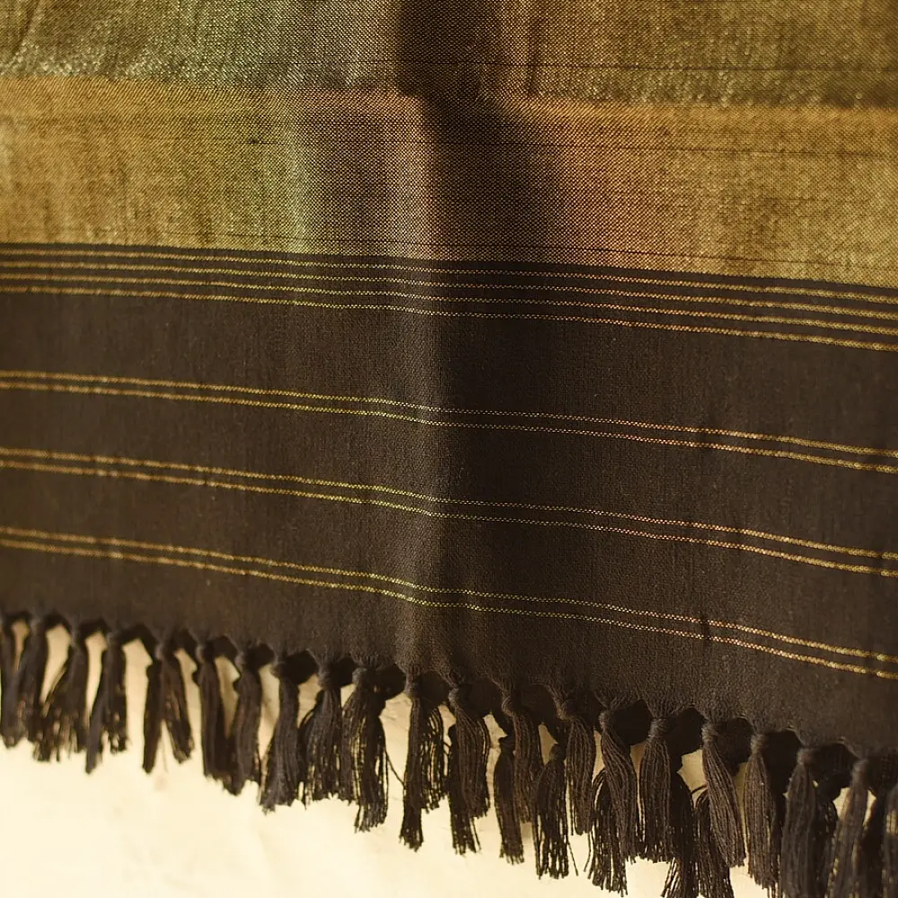 shop Woolen Patola Shawl - Black Diamond Motif