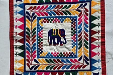 Wall Hanging ⁂ Kutchi Embroidered Wall Piece / Chakla