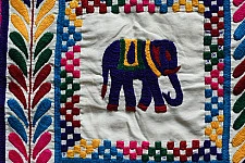 Wall Hanging ⁂ Kutchi Embroidered Wall Piece / Chakla