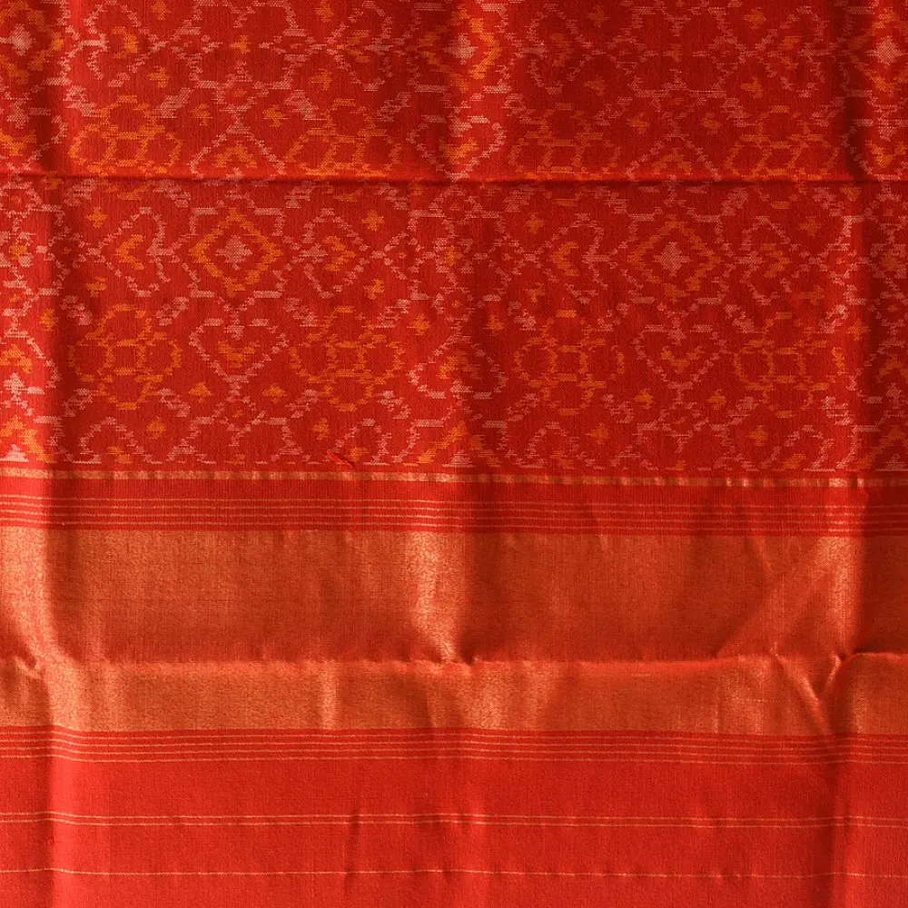 shop Woolen Patola Shawl -Red Traditional 