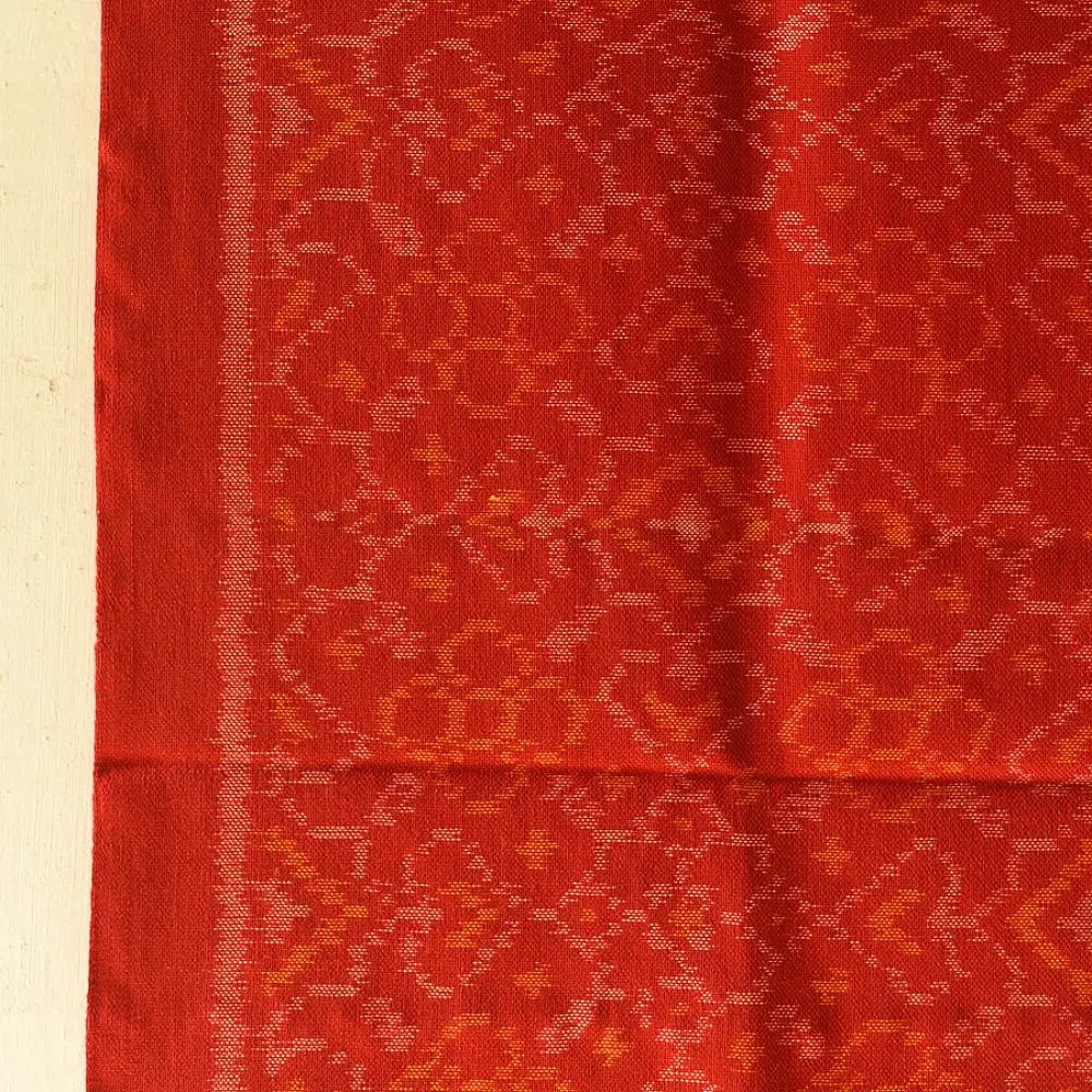 shop Woolen Patola Shawl -Red Traditional 