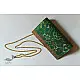 shop handmade patola silk Green purse
