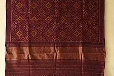 Vasant . वसंत ~ Woolen Patola Shawl ~ Wine Color