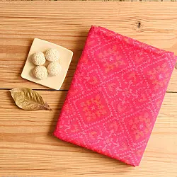 Vasant . वसंत ~ Woolen Patola Shawl ~ Pink Diamond Motif
