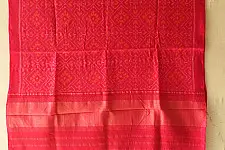 Vasant . वसंत ~ Woolen Patola Shawl ~ Pink Diamond Motif