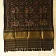shop Woolen Patola Shawl - Black Hathi Motif