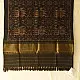 shop Woolen Patola Shawl - Black Hathi Motif