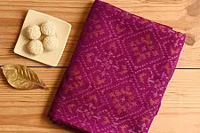 Vasant . वसंत ~ Woolen Patola Shawl ~ Purple Diamond Motif