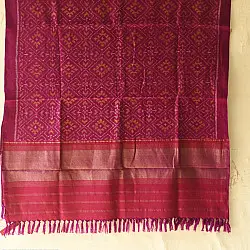 Vasant . वसंत ~ Woolen Patola Shawl ~ Purple Diamond Motif