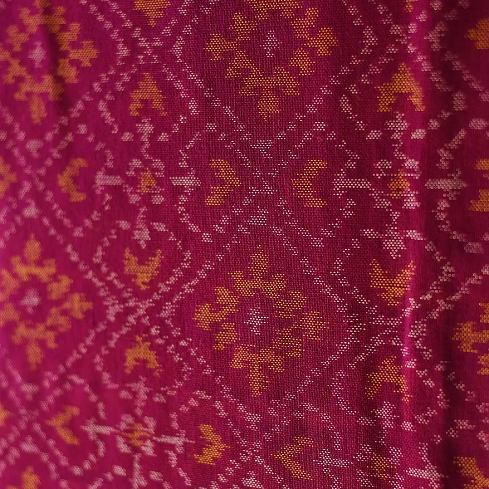 shop Woolen Patola Shawl -Purple 