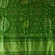 shop Woolen Patola Shawl - Green Swan Motif