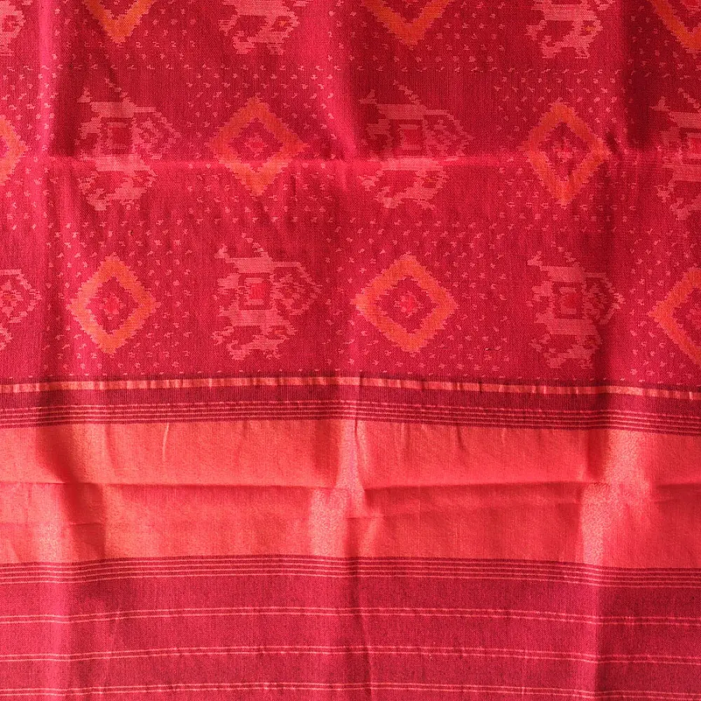 shop Woolen Patola Shawl - Pink Hathi Motif