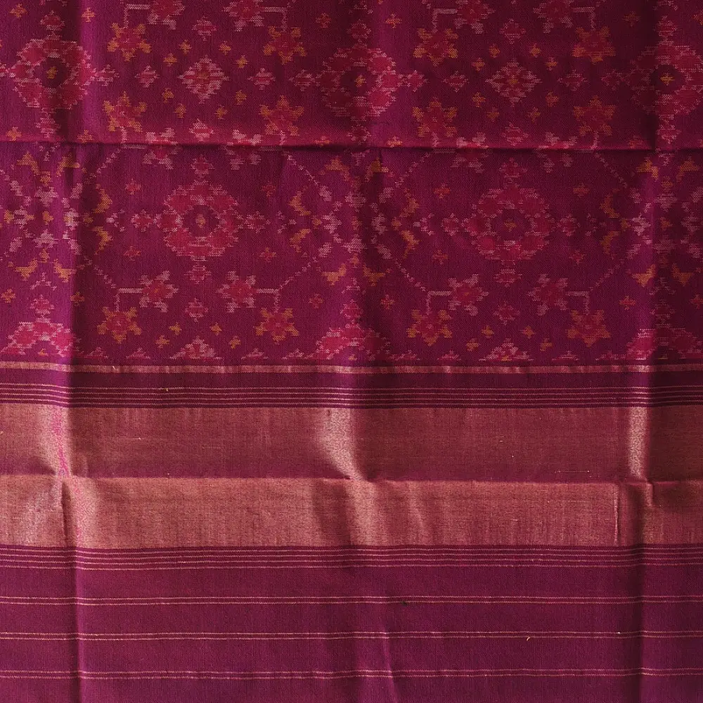 shop Woolen Patola Shawl ~ Purple Traditional