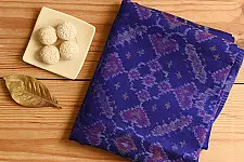 Vasant . वसंत ~ Woolen Patola Shawl ~ Blue Traditional