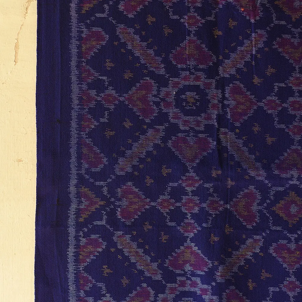 shop Woolen Patola Shawl - Blue Traditional