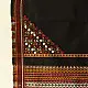 Kutchi Embroidered Mirror Work & Bhujodi Woven Woolen Black Shawl