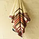 Kutchi Embroidered Mirror Work & Bhujodi Woven Woolen Shawl - Off White