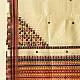 Kutchi Embroidered Mirror Work & Bhujodi Woven Woolen Shawl - Off White