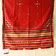 Kutchi Embroidered Mirror Work & Bhujodi Woven Woolen Shawl - Red