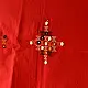 Kutchi Embroidered Mirror Work & Bhujodi Woven Woolen Shawl - Red