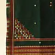 Kutchi Embroidered Mirror Work & Bhujodi Woven Woolen Green Shawl